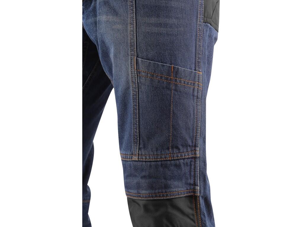 Kalhoty jeans NIMES I, pánské, modro-černé, vel. 58